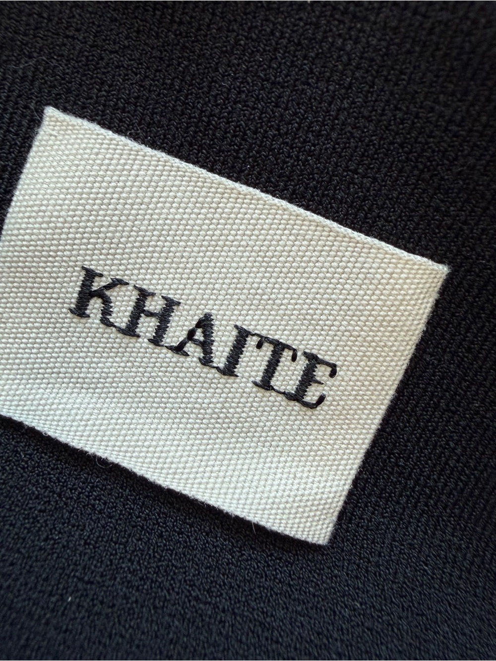 Khaite Ronnie Leggings High-Waist Black Split-Hem Women's Pants L - Picture 3 of 4